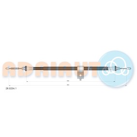 Acquista Cavo freno a mano da ADRIAUTO 28.0234.1 a buon mercato per soli 25,18 €