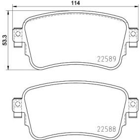 Bremsbeläge für FIAT von HELLA