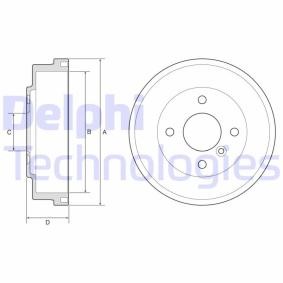 Achetez des Tambour de frein DELPHI BF627 à prix pour 41,18 €