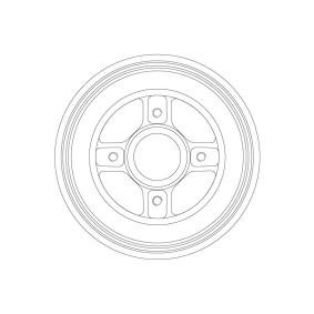 Achetez des Tambour de frein TRW DB4558MR à prix pour 134,30 €
