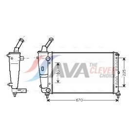 Acquista Ventola radiatore da AVA COOLING SYSTEMS online per CERATO II Tre volumi (TD) a prezzi moderati