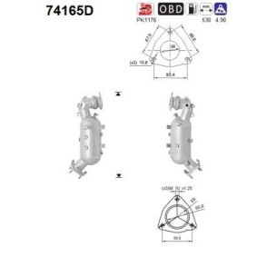 Compre Catalizador de AS online para NP300 Navara Camión de plataforma / Chasis (D40) a precios moderados