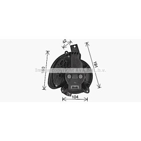 Compre Motor eléctrico, ventilador do habitáculo da PRASCO AL8156 a um preço baixo por 122,58 €