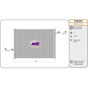 Compre Radiador, arrefecimento do motor da AHE 118.237 a um preço baixo por 310,84 €