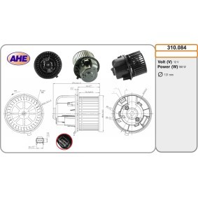 Compre Ventilador de radiador de AHE online para TRANSIT Caja/Chasis (FM_ _, FN_ _) a precios moderados