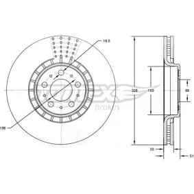 Acquista Disco freno da TOMEX brakes TX 73-09 a buon mercato per soli 92,86 €