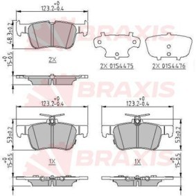 Compre Pastilhas de travão da BRAXIS AA0647 a um preço baixo por 23,06 €