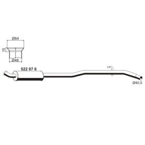 Mittelschalldämpfer RS-283ERNS von VEGAZ günstig für 73,71 € online kaufen