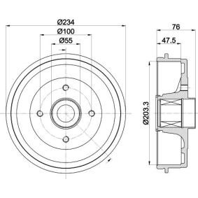 Achetez des Tambour de frein MINTEX MBD416 à prix pour 123,46 €
