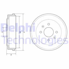 Achetez des Tambour de frein DELPHI BF570 à prix pour 39,29 €