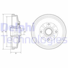 Comprar Tambor de freno de DELPHI BF577 a bajo precio de 28,94 €