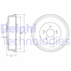 Achetez des Tambour de frein de chez DELPHI en ligne pour H-1 / Starex MPV (A1) à prix modérés