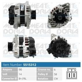 Compre Alternador da MEAT & DORIA 5515312 a um preço baixo por 163,95 €