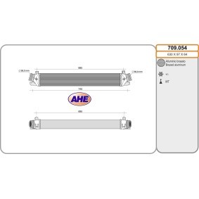 Ladeluftkühler 709.054 von AHE günstig für 281,62 € online kaufen
