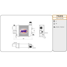 Ladeluftkühler 715.012 von AHE günstig für 333,62 € online kaufen