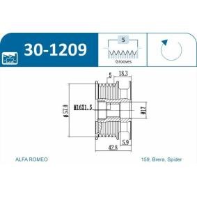 Compre Roda livre do alternador da IJS GROUP 30-1209 a um preço baixo por 57,01 €