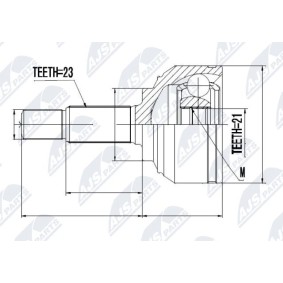 Gelenksatz, Antriebswelle NPZ-NS-057 von NTY günstig für 24,88 € online kaufen