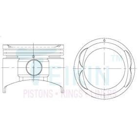 Comprar Kit de pistones de TEIKIN 44224.STD a bajo precio de 261,18 €