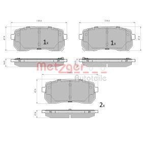 Bremsbeläge 1170914 von METZGER günstig für 17,61 € online kaufen