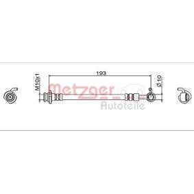 Bremsschlauch 4112005 von METZGER günstig für 19,84 € online kaufen
