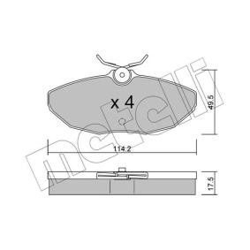 Bremsbeläge 22-1190-0 von METELLI günstig für 24,86 € online kaufen