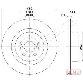 Bremsscheibe DI-0701C von JAPANPARTS günstig für 105,37 € online kaufen