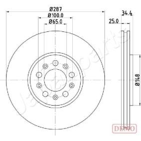 Bremsscheibe DI-0901C von JAPANPARTS günstig für 73,36 € online kaufen