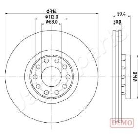 Bremsscheibe DI-0924C von JAPANPARTS günstig für 65,26 € online kaufen