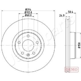 Bremsscheibe DI-0927C von JAPANPARTS günstig für 109,53 € online kaufen