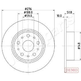 Bremsscheibe DP-0207C von JAPANPARTS günstig für 63,13 € online kaufen