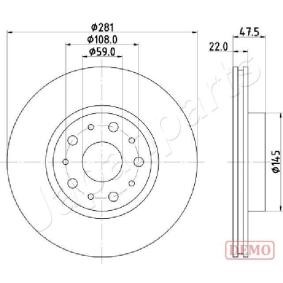 Bremsscheibe DP-0229C von JAPANPARTS günstig für 69,89 € online kaufen