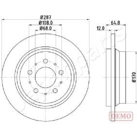 Bremsscheibe DP-0321C von JAPANPARTS günstig für 59,16 € online kaufen