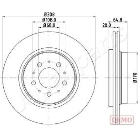 Bremsscheibe DP-0326C von JAPANPARTS günstig für 92,75 € online kaufen