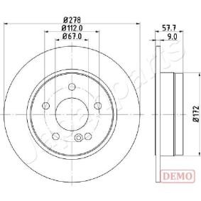 Bremsscheibe DP-0508C von JAPANPARTS günstig für 58,82 € online kaufen