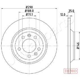 Bremsscheibe DP-0605C von JAPANPARTS günstig für 54,05 € online kaufen