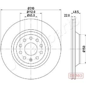 Bremsscheibe DP-0903C von JAPANPARTS günstig für 84,32 € online kaufen