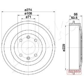 Achetez des Tambour de frein ASHIKA 56-00-0600C à prix pour 60,35 €