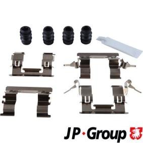 Compre Kit de acessórios, pastilhas de travão de JP GROUP online para JUKE (F15) a preços moderados