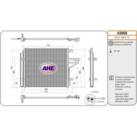 Klimakondensator 43866 von AHE günstig für 196,58 € online kaufen