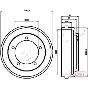Achetez des Tambour de frein JAPKO 560316C à prix pour 61,93 €