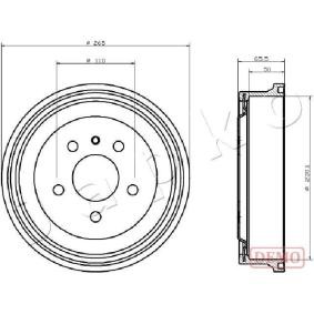 Comprar Tambor de freno de JAPKO 560413C a bajo precio de 41,72 €
