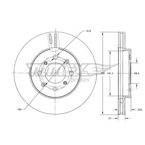 Compre Disco de travão da TOMEX brakes TX 73-81 a um preço baixo por 27,19 €