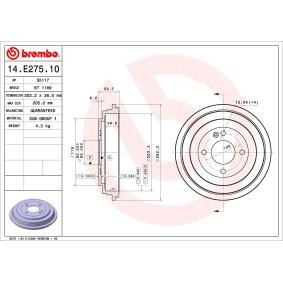 Acquista Tamburi freni da BREMBO online per Rio IV Hatchback (YB, SC, FB) a prezzi moderati