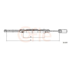 Compre Cabo de aço, travão de estacionamento da COFLE 92.10.639 a um preço baixo por 10,55 €