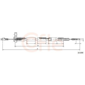 Acquista Cavo freno a mano da COFLE 92.10.806 a buon mercato per soli 16,51 €