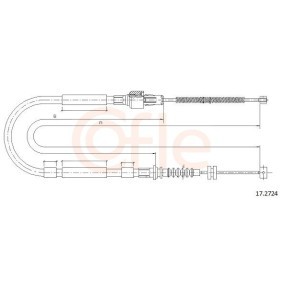 Achetez des Câble de frein à main de chez COFLE en ligne pour Frontera Mk I (A) Sport (U92) SUV Cabriolet à prix modérés