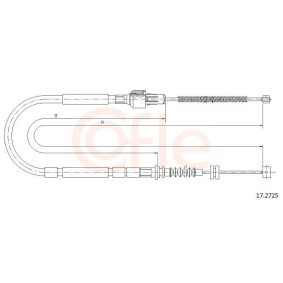 Achetez des Câble de frein à main de chez COFLE en ligne pour Frontera Mk I (A) Sport (U92) SUV Cabriolet à prix modérés