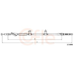 Compre Cabo de aço, travão de estacionamento da COFLE 92.17.2751 a um preço baixo por 25,46 €