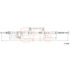 Compre Cabo de aço, travão de estacionamento da COFLE 92.17.6065 a um preço baixo por 27,45 €