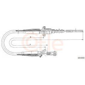 Comprar Cable de embrague de COFLE 92.18.6102 a bajo precio de 13,88 €